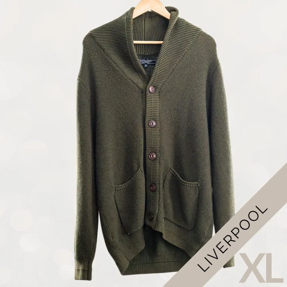 Liverpool Los Angeles XL Sweater | Shawl Collar Cardigan - Picture 5 of 7